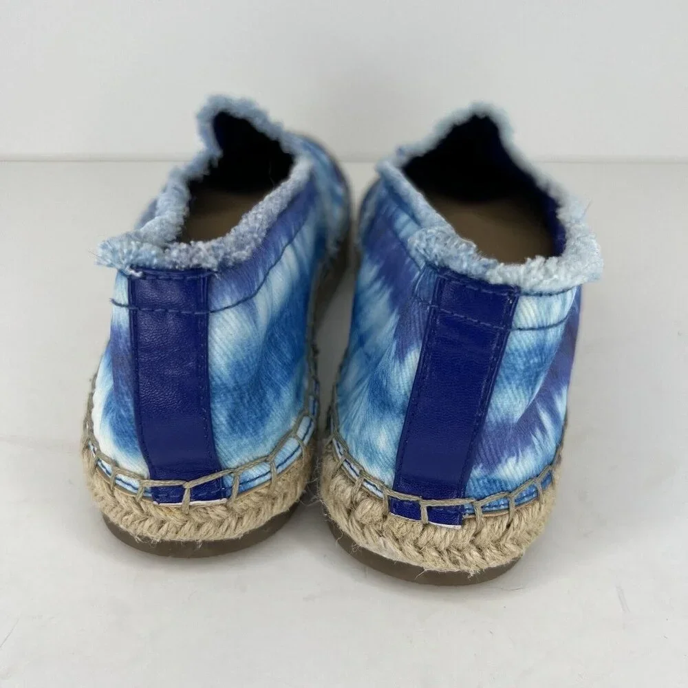 Nine West Maybe 2 TieDye Canvas SlipOn Sandals Womens Size 7.5 Espadrilles Shoes - Picture 4 of 9